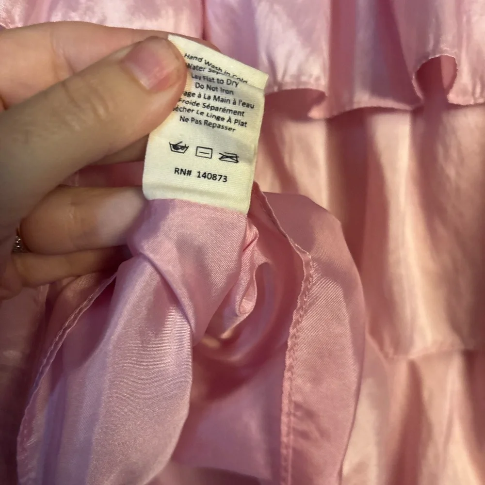 Love Shack Fancy Pink Ruffled Tiered Dress for Kids size‎ 2/3
